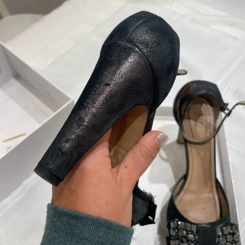 See by Chloe Platform Bow Jeweled Sandals Size 41